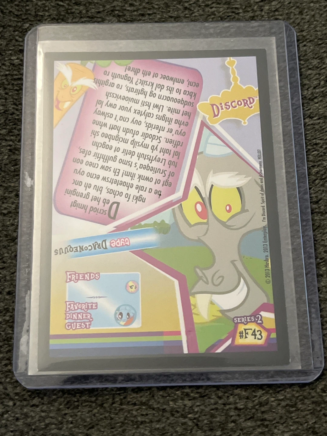 MLP Discord Promo Trading Card - photo 2