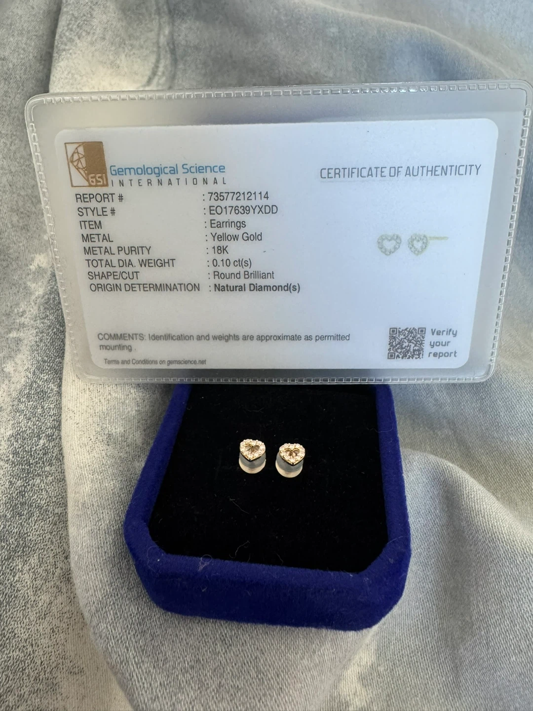 Open Heart Diamond Earrings - photo 2