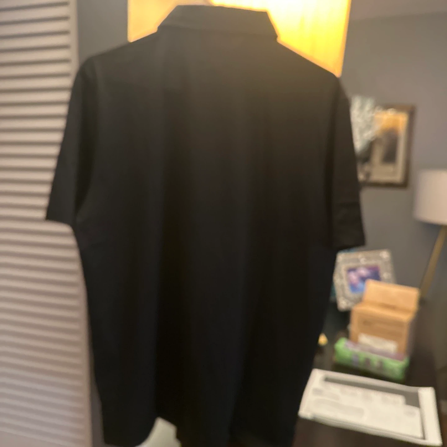 FINGER TEN Premium Fit Black Polo Shirt - Size M - photo 3