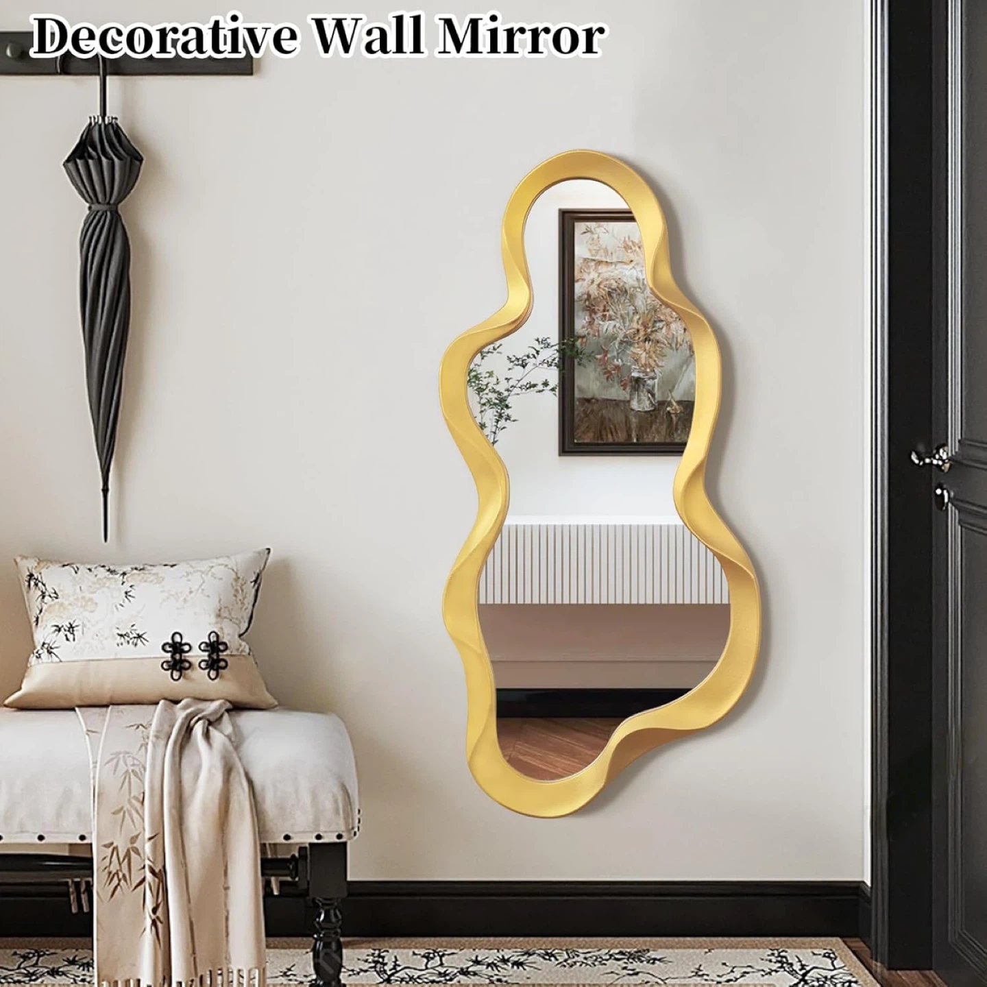 Large Asymmetrical Mirror 30"x14" - photo 4