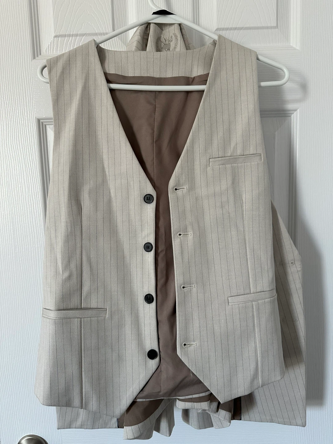 Pinstripe Suit Set - Blazer, Vest, and Pants - photo 2