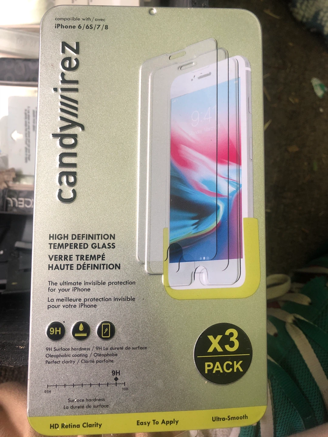 Candywirez 3-Pack HD Tempered Glass Screen Protectors - photo 3