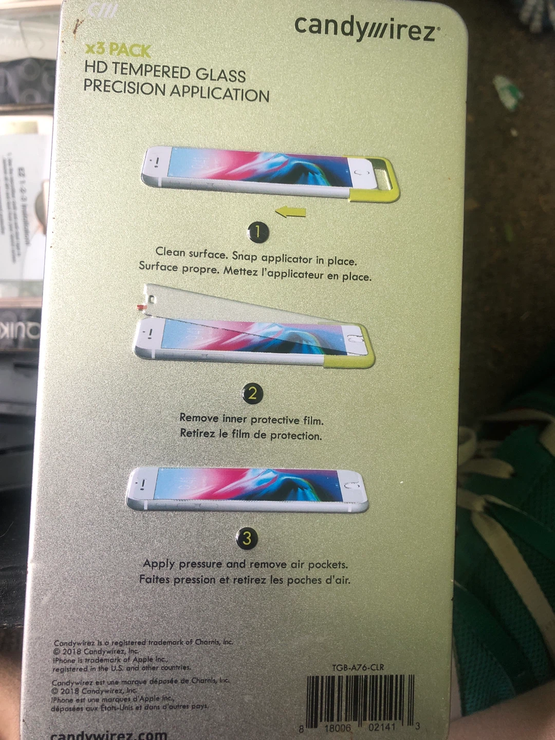 Candywirez 3-Pack HD Tempered Glass Screen Protectors - photo 4