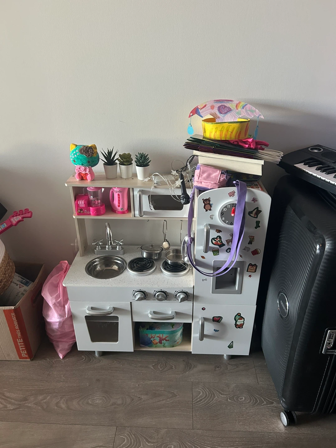 White Wooden Play Kitchen