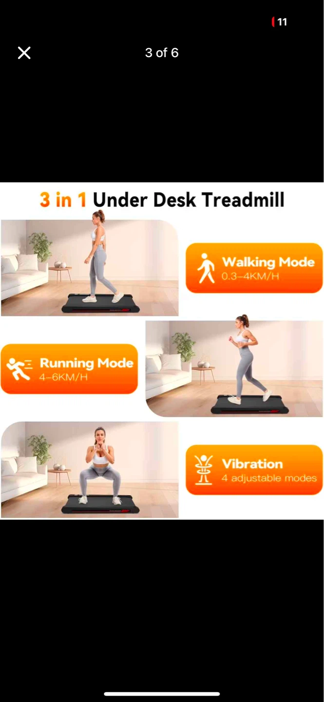 Walking Vibration Pad Under Desk Treadmill - photo 3