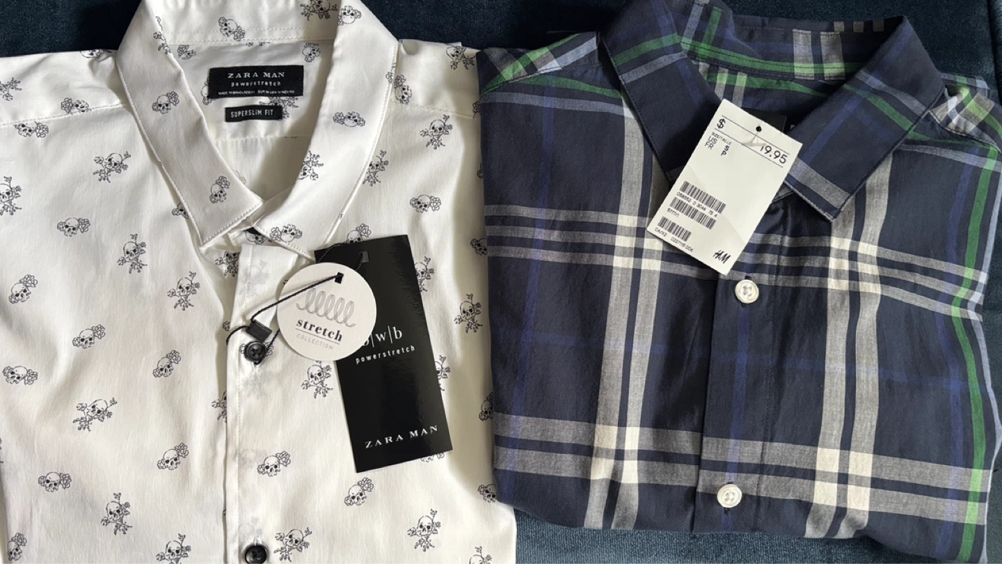 Bundle of 6 Men's Shirts: Zara, H&M & Gap