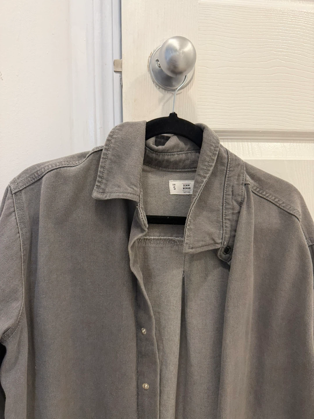 Grey Denim Shirt - Size S - photo 2