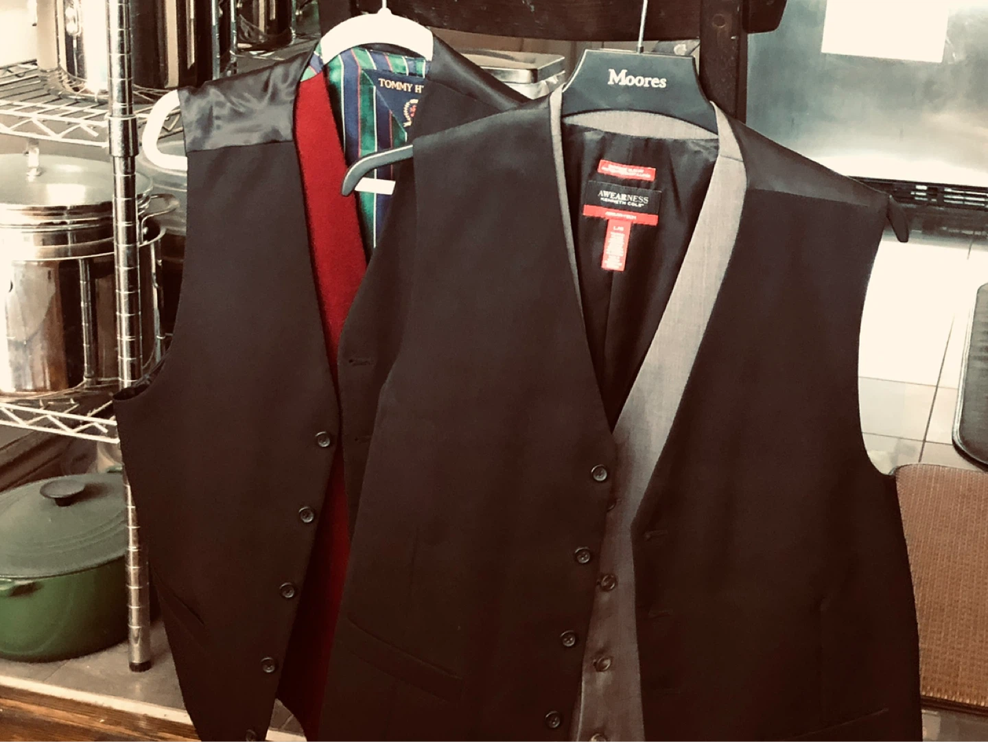 Men's Clothing Bundle: Coat, Vests, and Ties - photo 5
