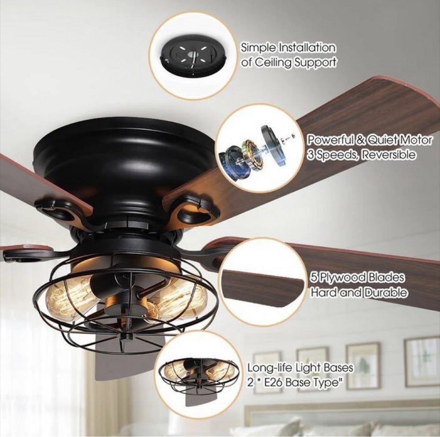 Ceiling Fan with Lights - photo 5