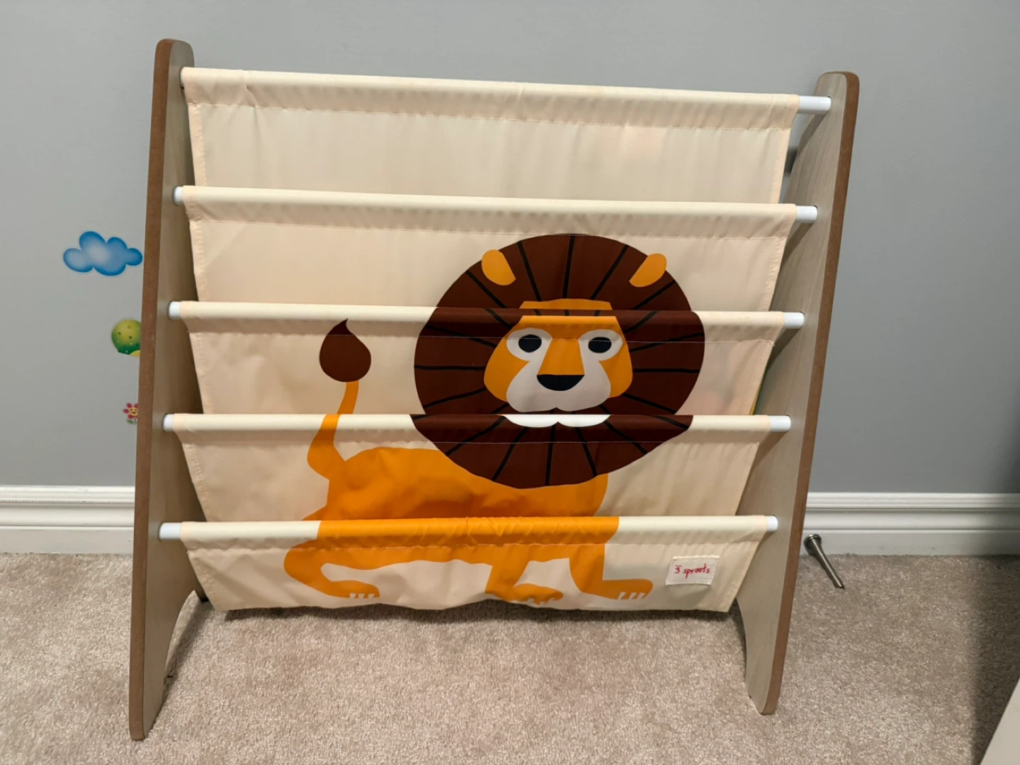 Ikea reversible bed with books organiser and storage shelf - photo 4