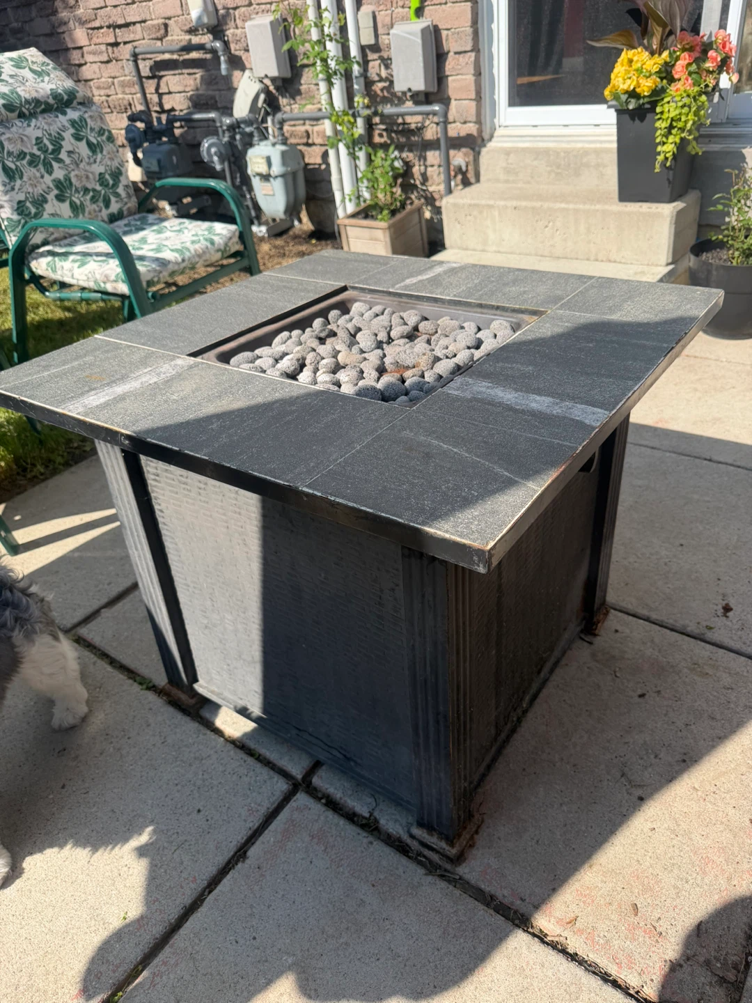 Square Tiled Fire Pit Table - photo 4