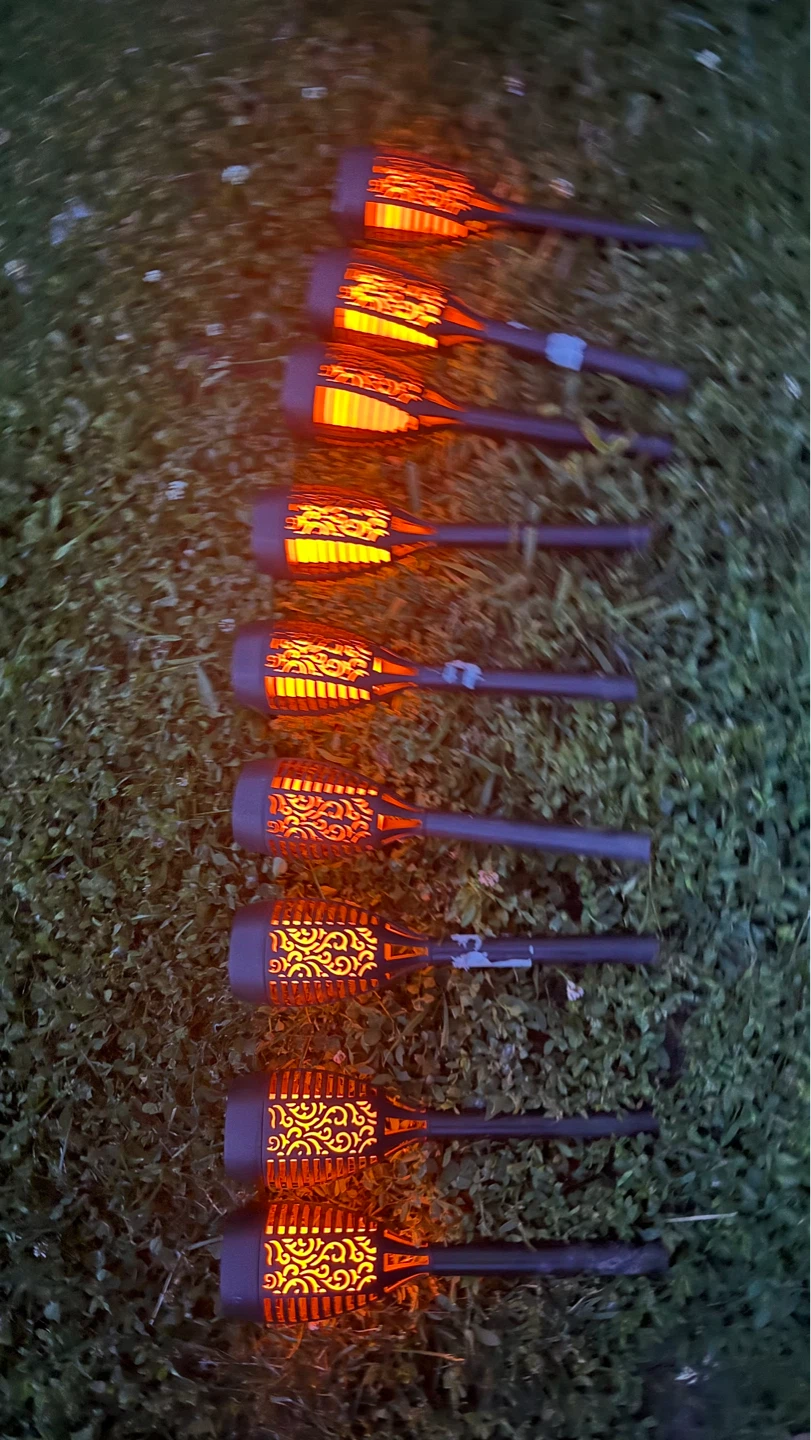 Set of 8 Solar Flame Torches check more pictures - photo 3