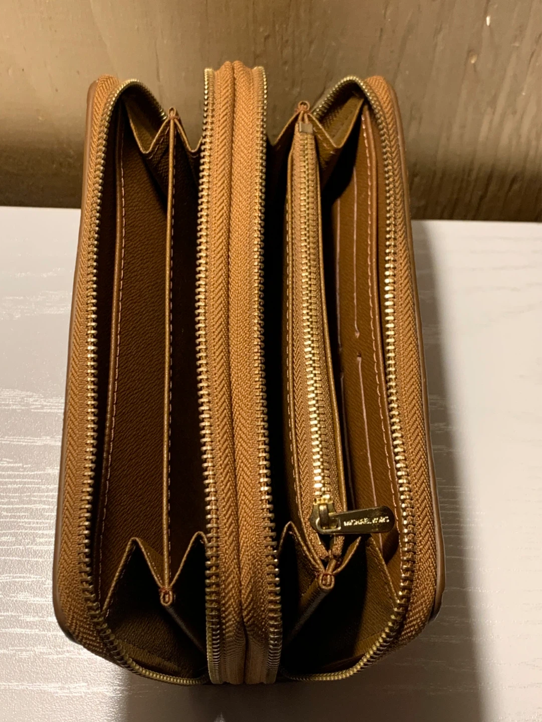 Michael Kors Brown Monogram Zip Wallet - photo 5