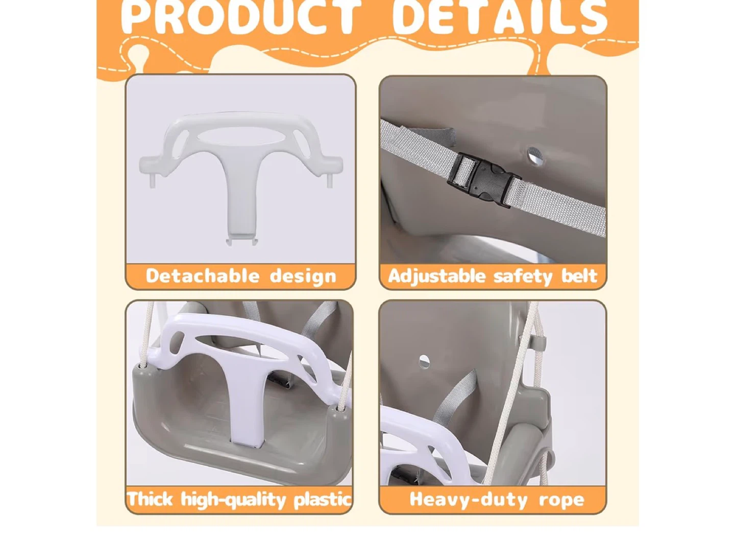 Baby Swing Set with 3 Modes - photo 5