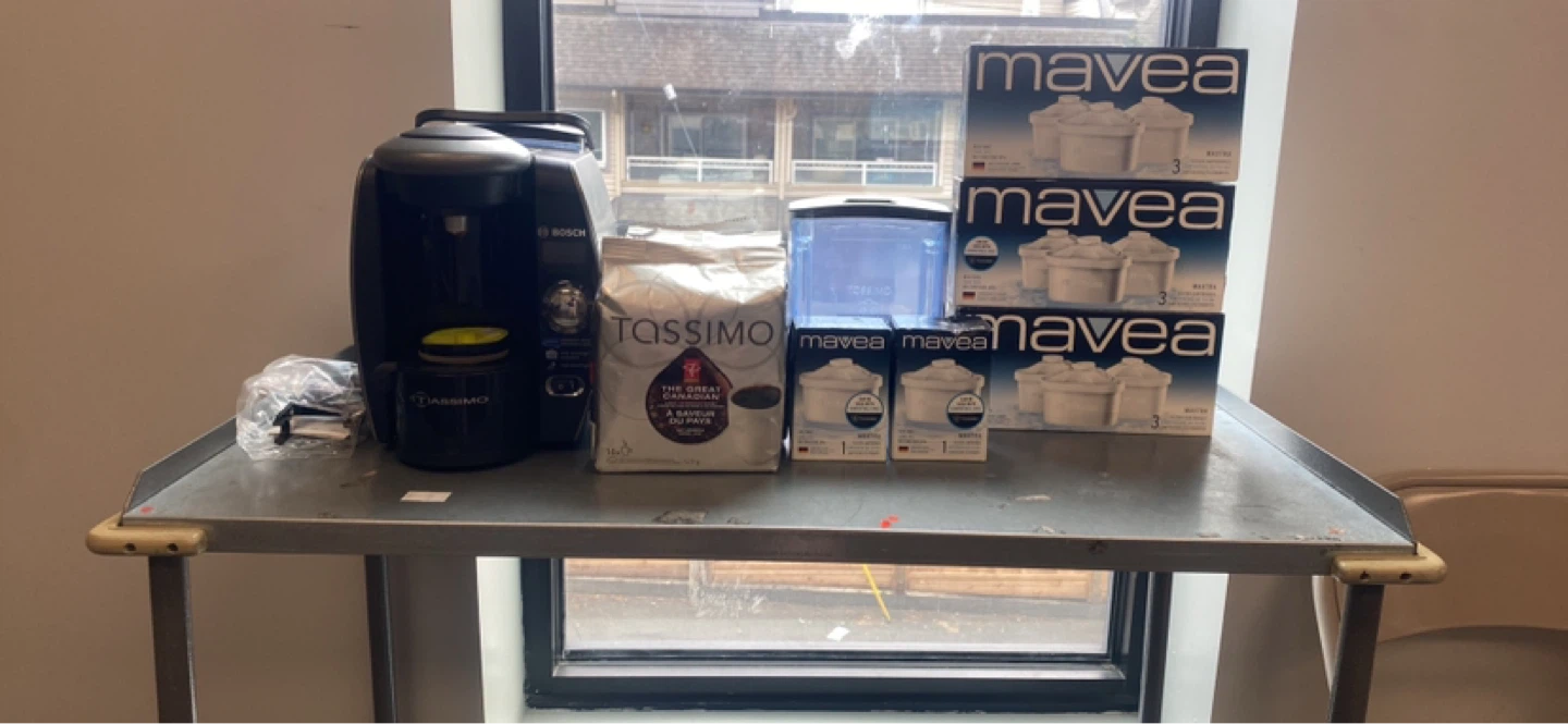 Bosch Tassimo Coffee Maker with Tassimo Coffee & Mavea Filters