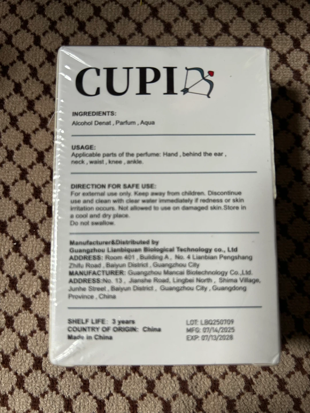 Brand New Cupid Hypnosis Men's Cologne - 50ml Sealed - photo 2