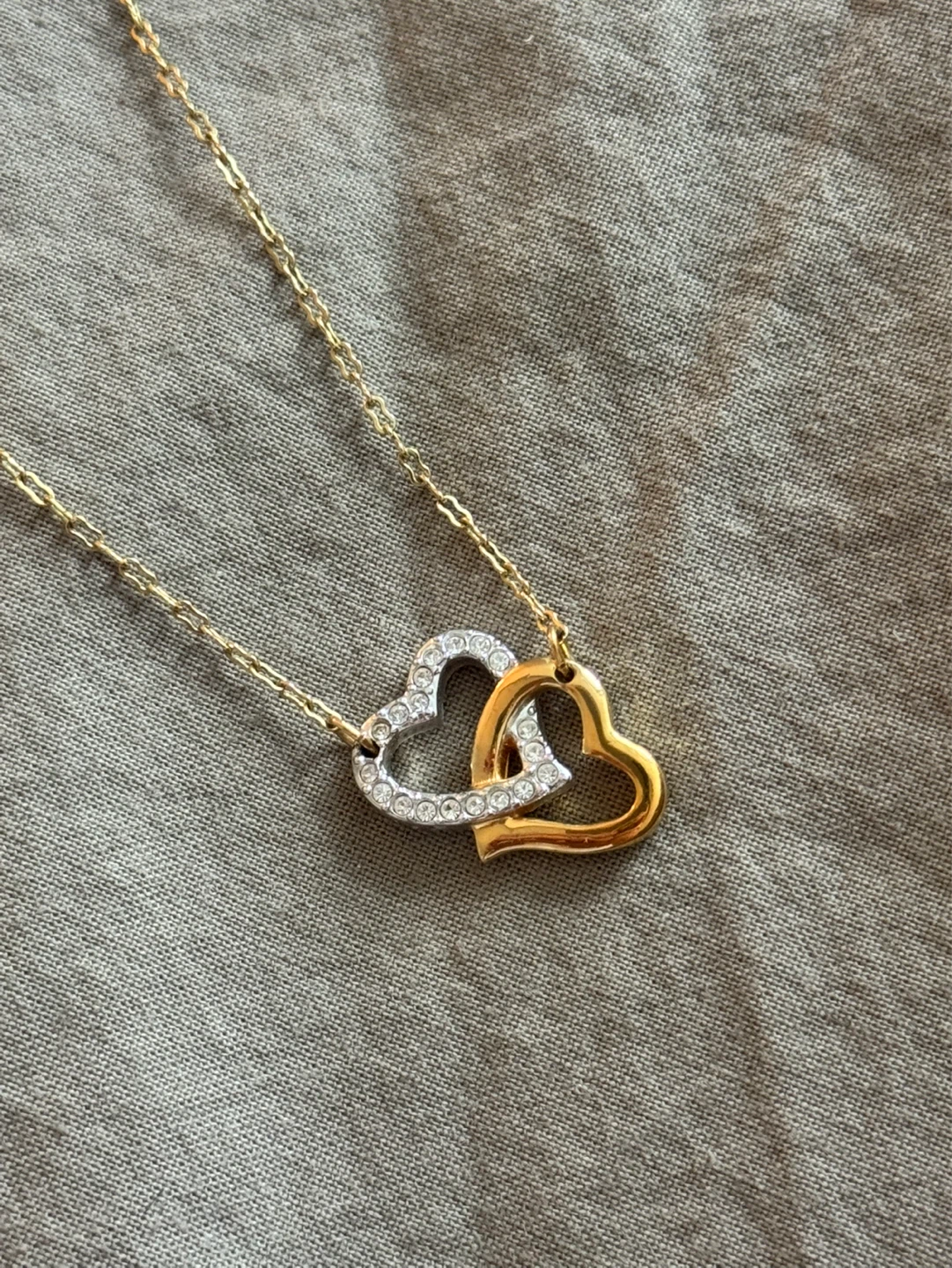 Swarovski Double Heart Necklace