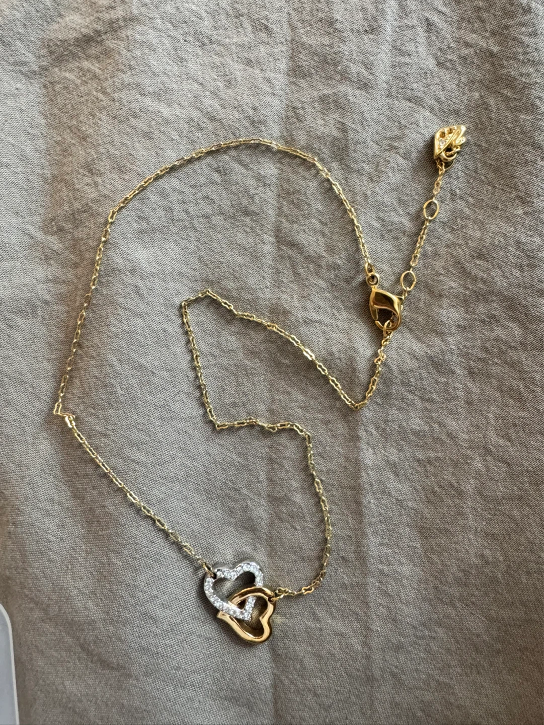 Swarovski Double Heart Necklace - photo 2