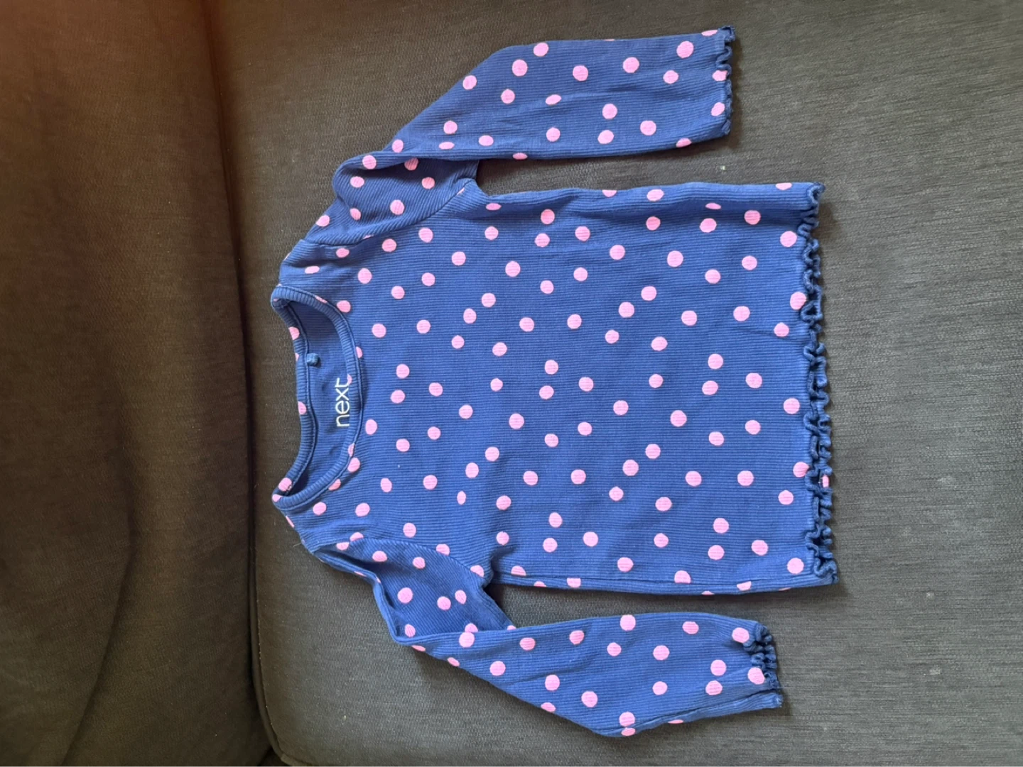 Next Blue Pink Polka Dot 2 Piece Set 12-18 Months - photo 5