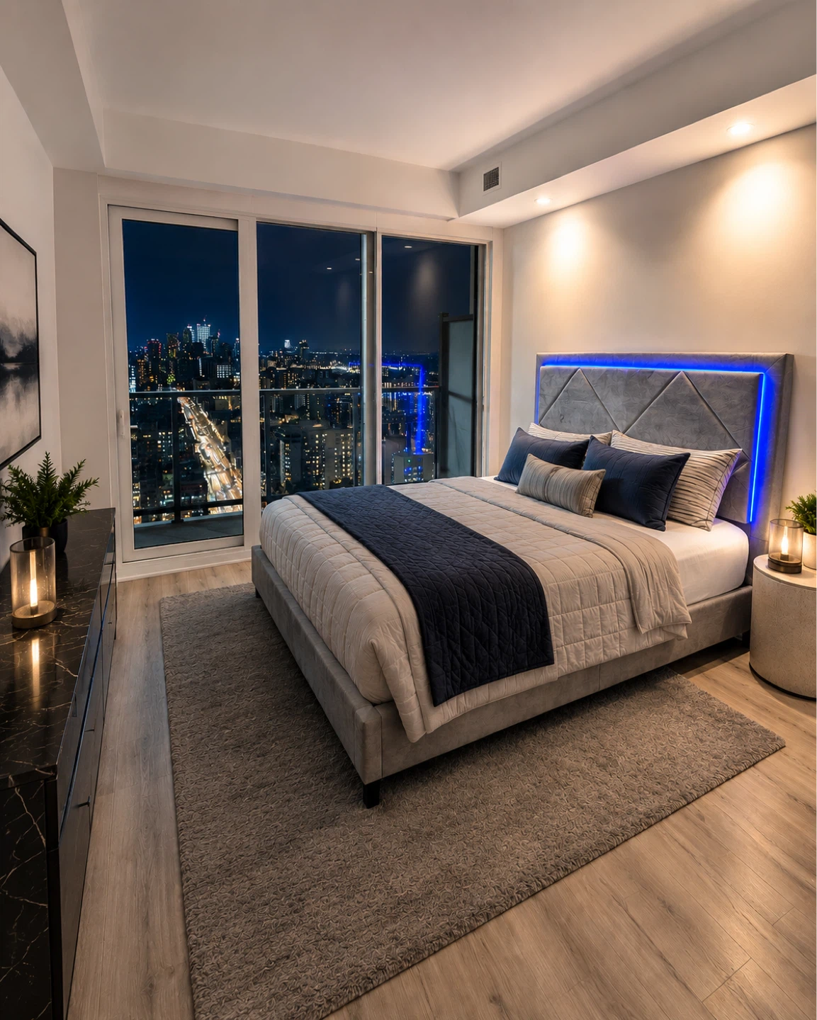 Queen Bed Frame with Headboard