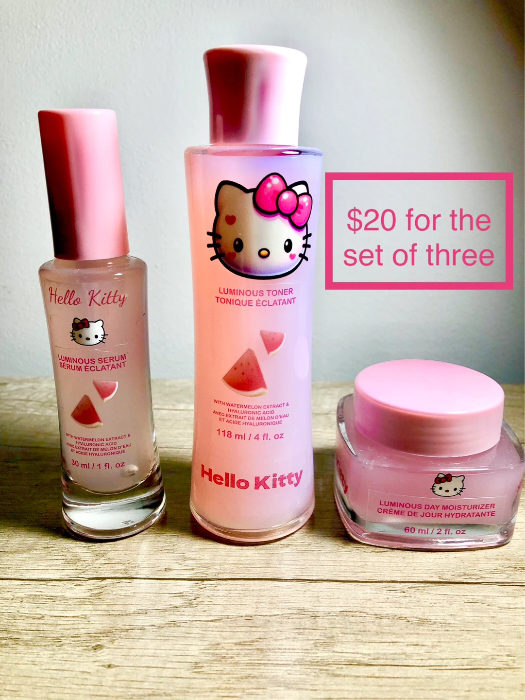 Hello Kitty Luminous Skincare Set