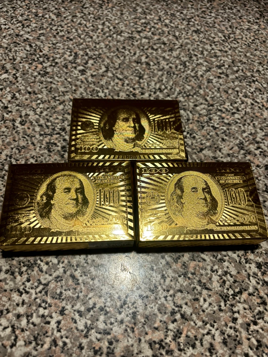 Gold Foil Playing Cards 3 for $5