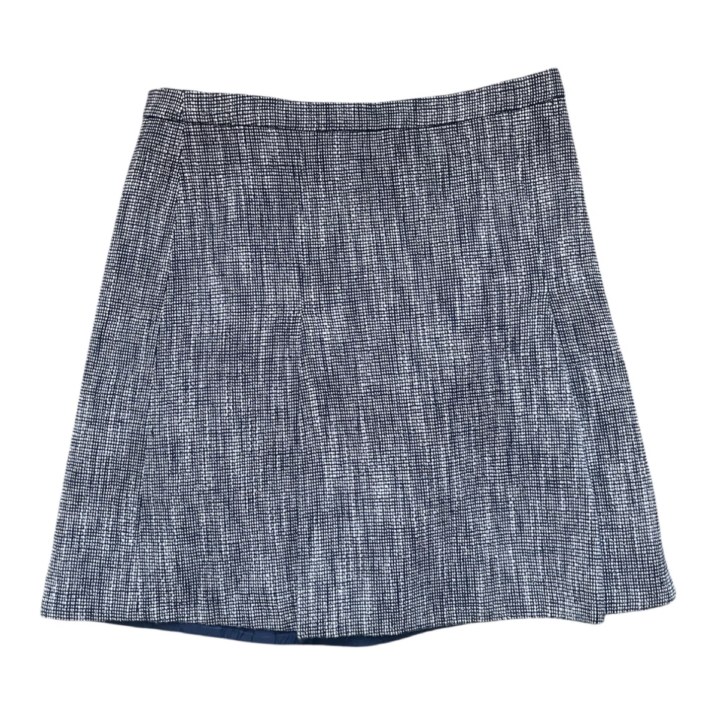 J. Crew Factory Blue Tweed A-Line Skirt Size 4