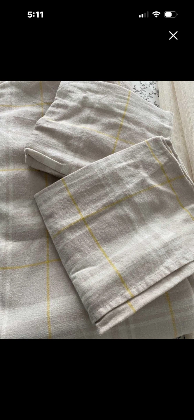 IKEA king Tartan Pattern Duvet Cover Set