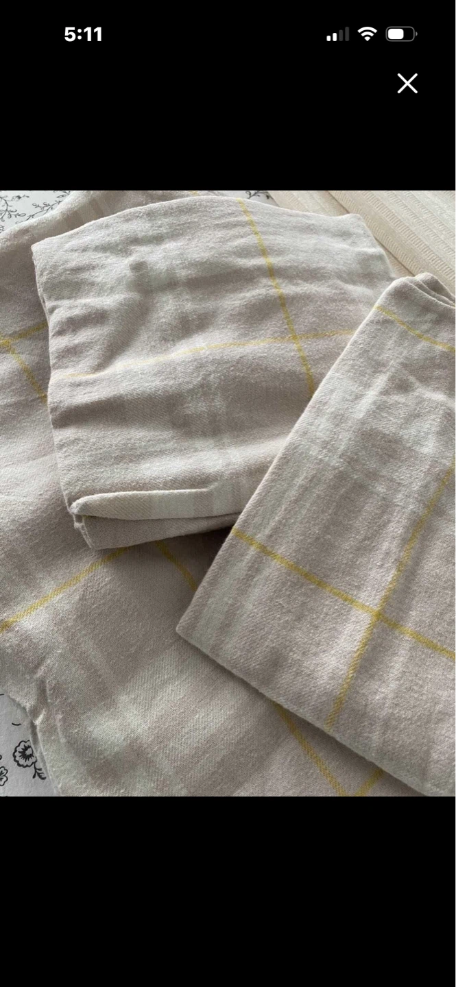 IKEA king Tartan Pattern Duvet Cover Set - photo 2