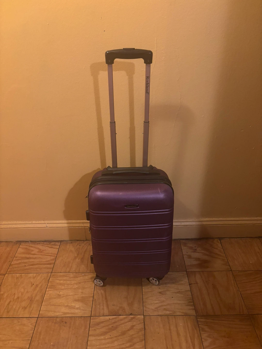 Rockland Purple Suitcase