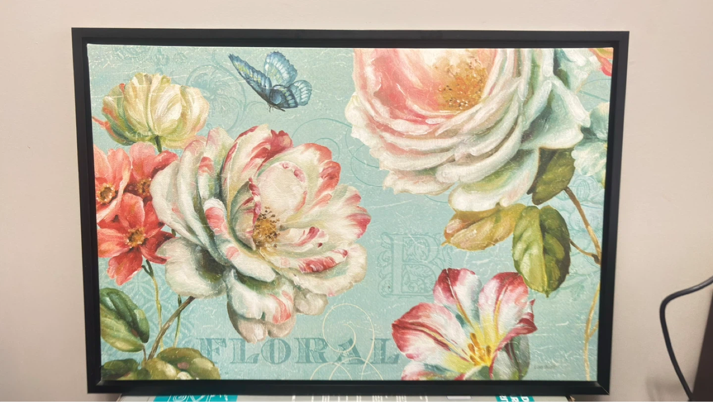 Framed Floral Wall Art