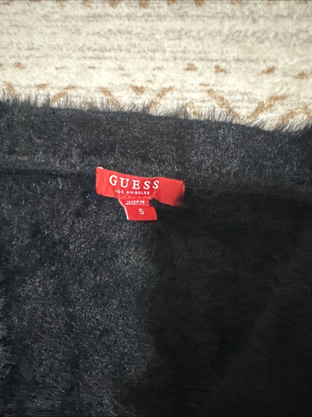 Guess Black Fuzzy Cardigan - photo 2