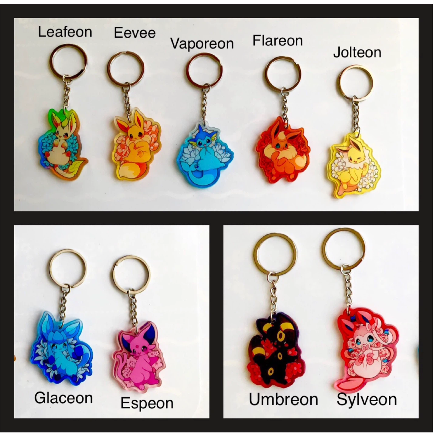 Pokemon Eeveelution Keychains $5 Each