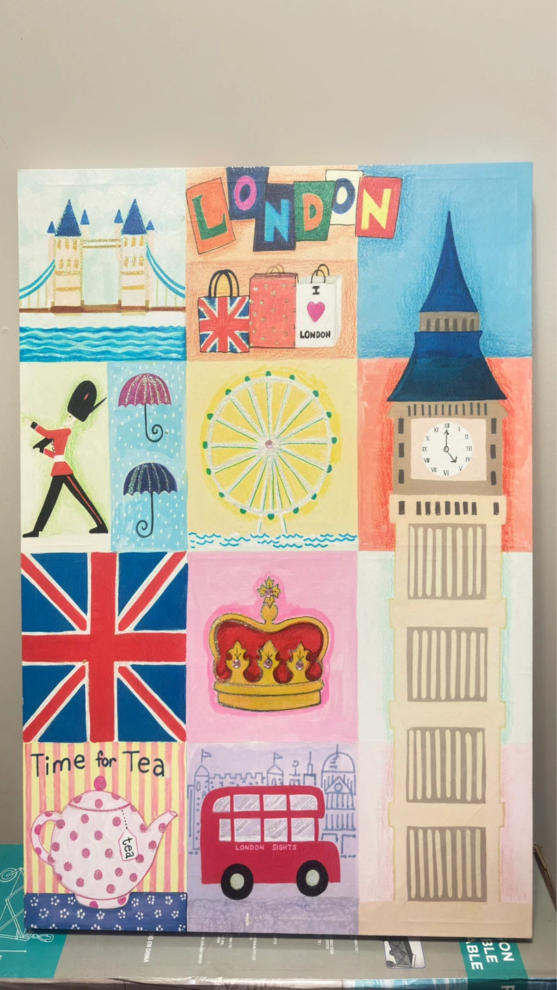 London Themed Canvas Wall Art - photo 2