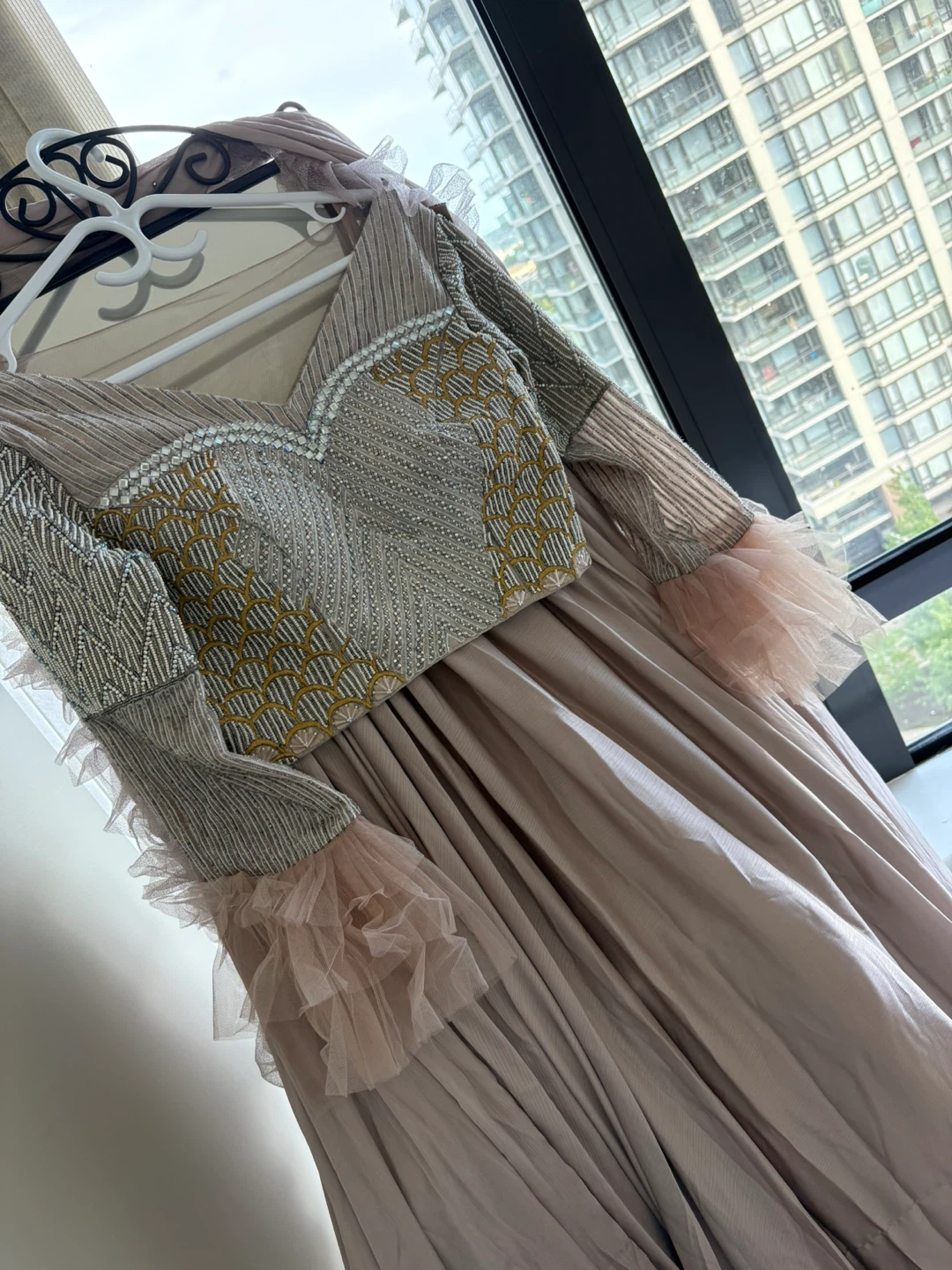 Embellished Long Sleeve Dress - photo 3