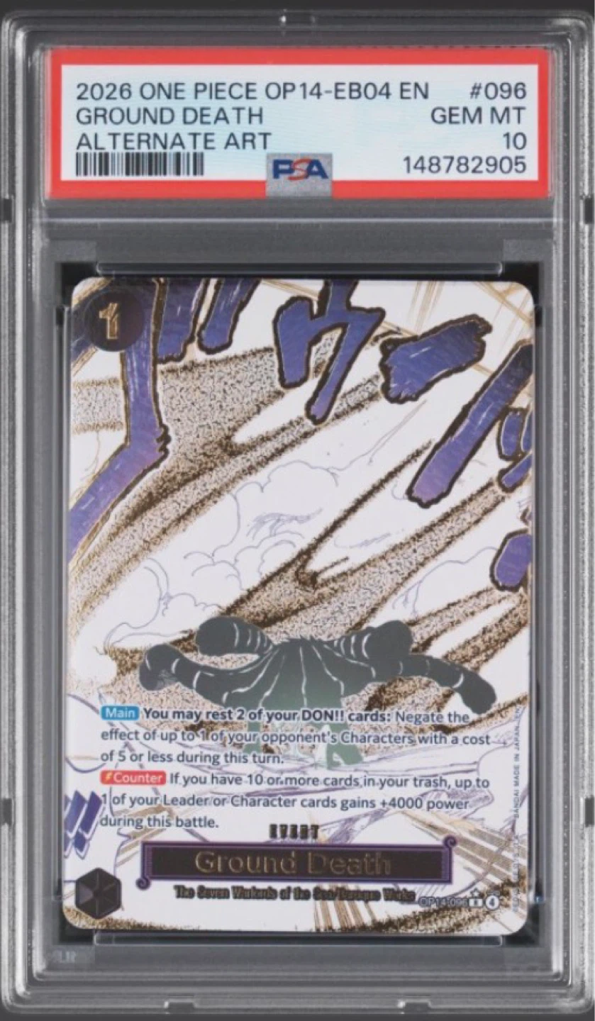One Piece Ground Death Alternate Art Trading Card