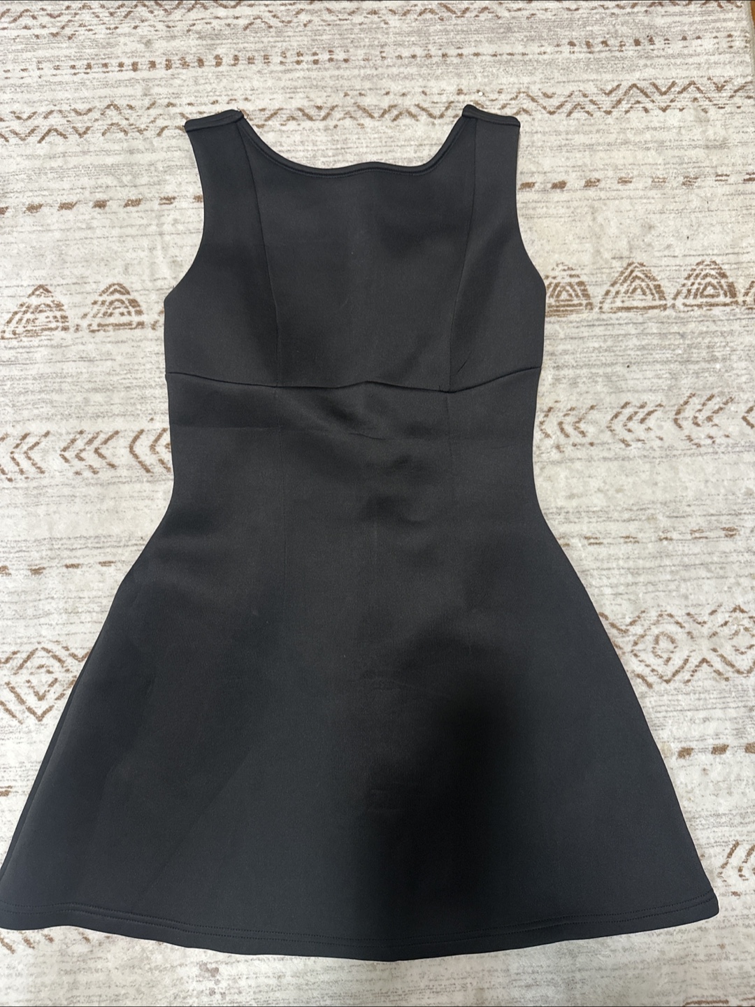 Black Sleeveless Mini Dress