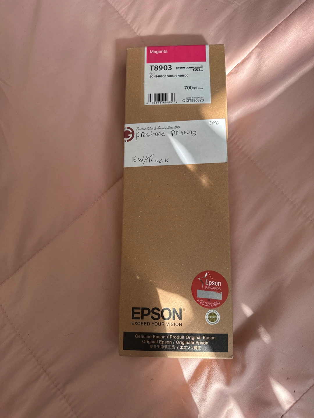 Epson T8903 UltraChrome GS3 Magenta Ink Cartridge - photo 3