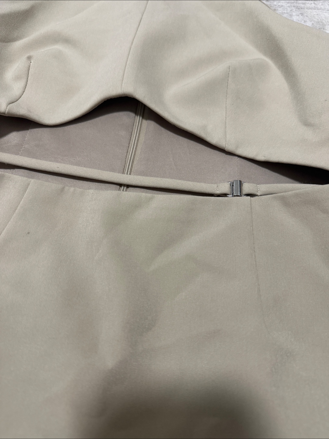 ZARA Tan Halter Cut-Out Mini Dress Size S - photo 2