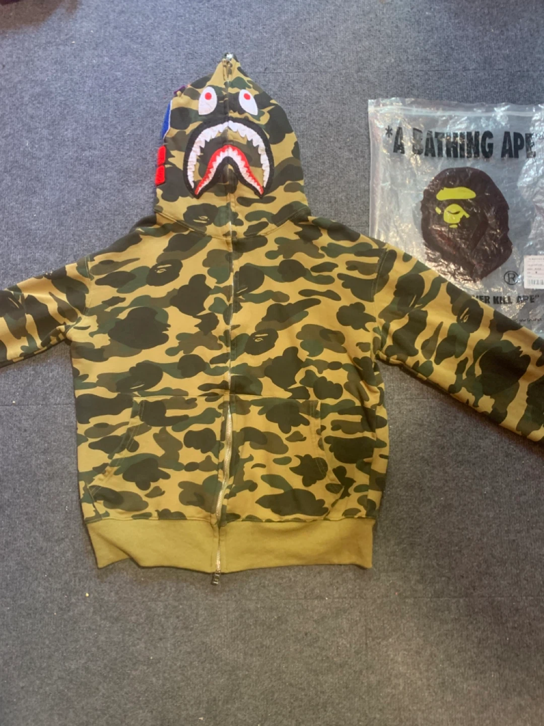 BAPE Full Zip Hoodie Shark Camo