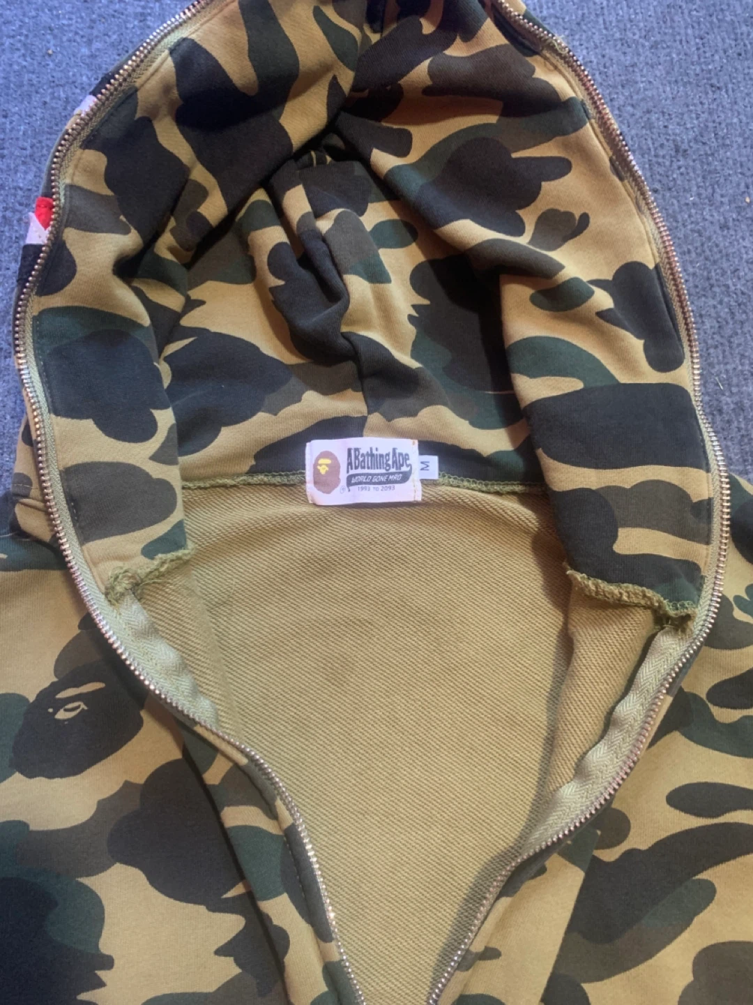BAPE Full Zip Hoodie Shark Camo - photo 2