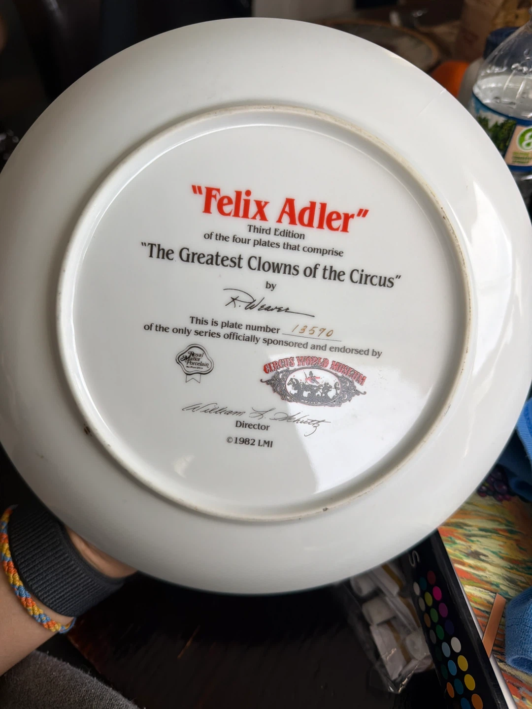 Felix Adler The Greatest Clowns of the Circus Plate - photo 2