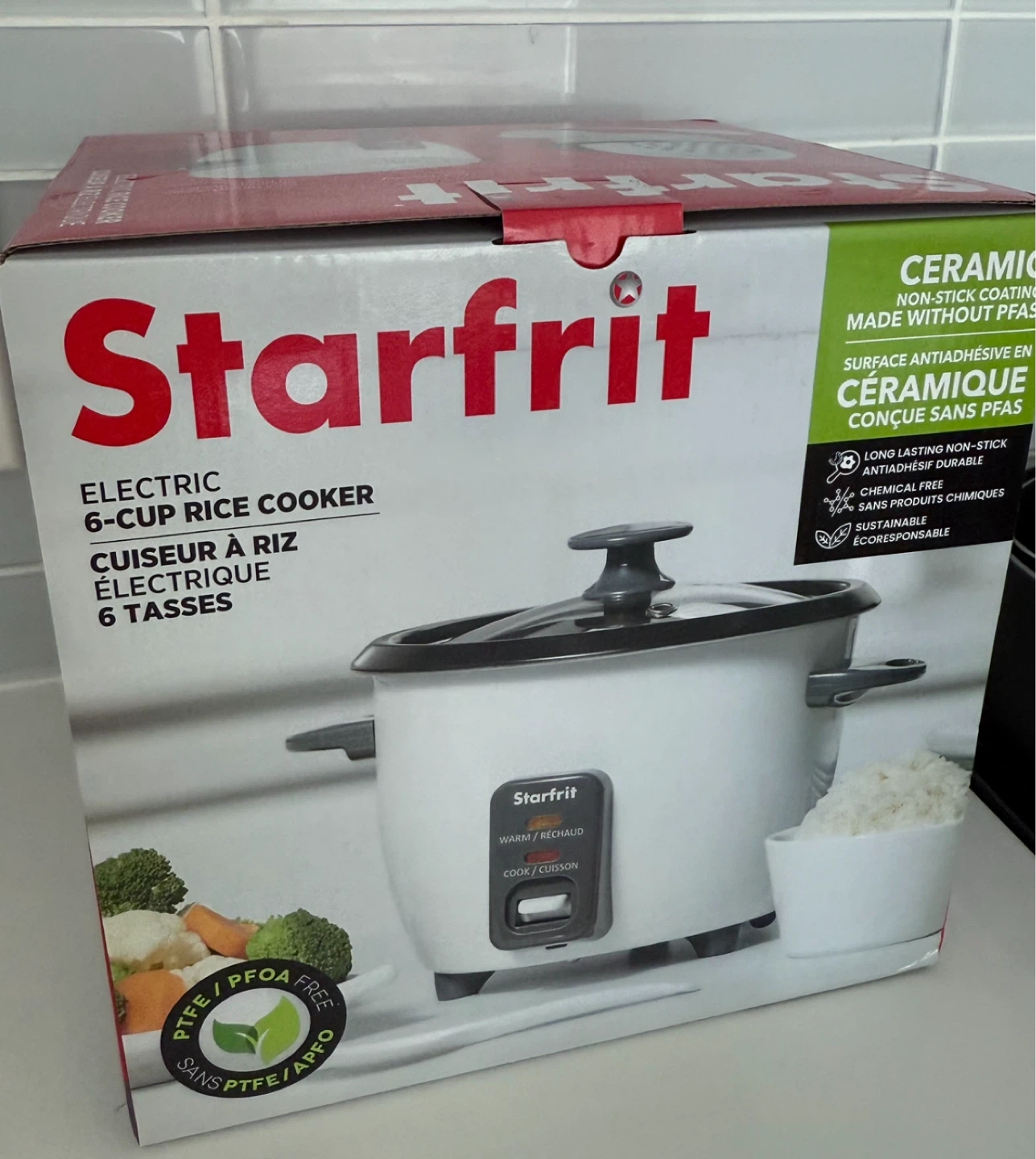 Starfrit Electric 6-Cup Rice Cooker - photo 2