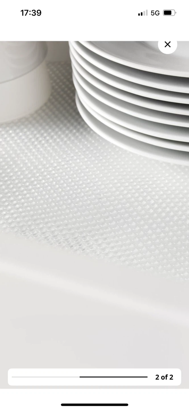 2 rolls of IKEA VARIERA Drawer Mat - Transparent - 150 cm