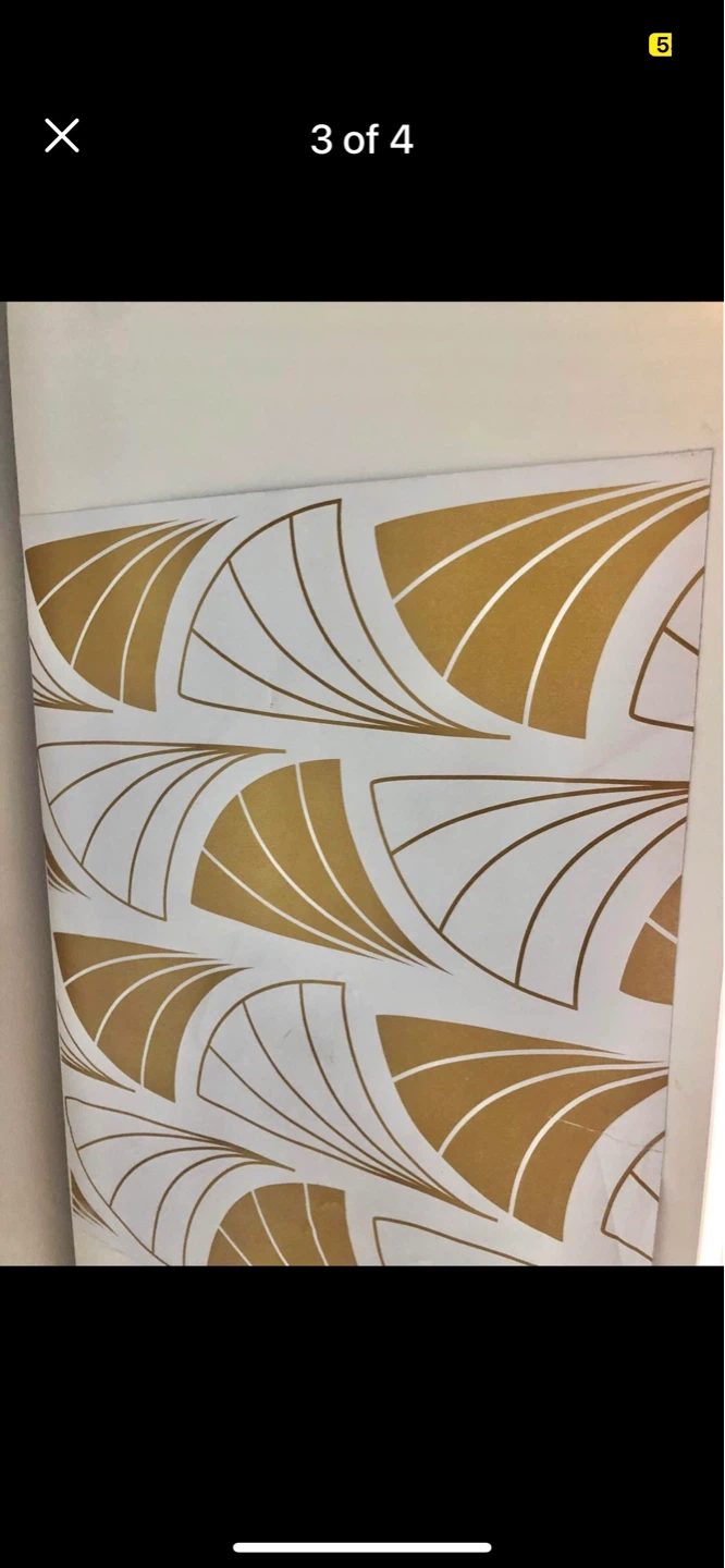 Popular backsplash White & Gold rolls - photo 5