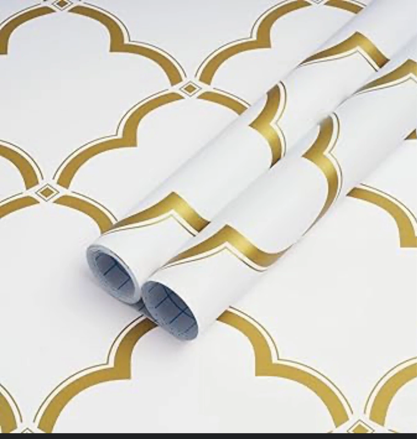 Popular backsplash White & Gold rolls - photo 3