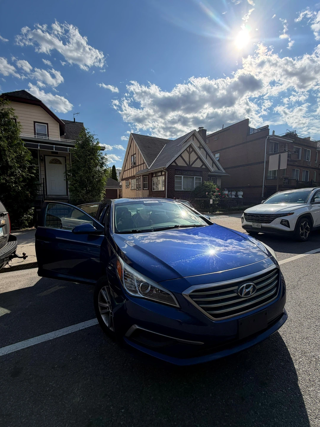 Blue Hyundai Sonata Sedan - photo 3