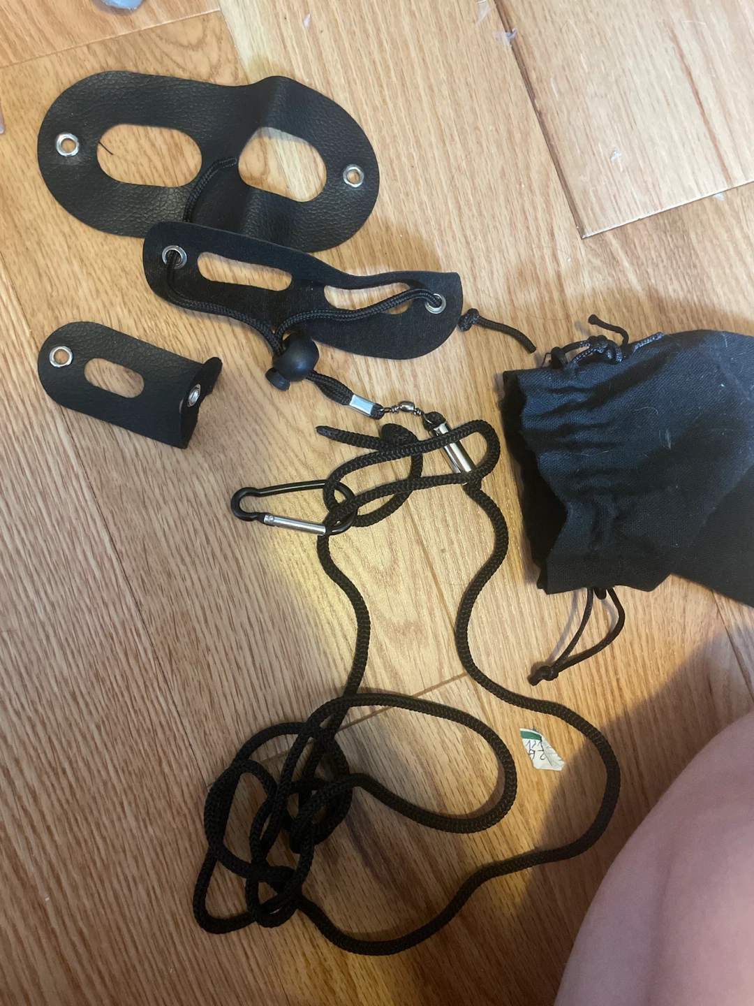 Black Leather animal leash  Set different sizes