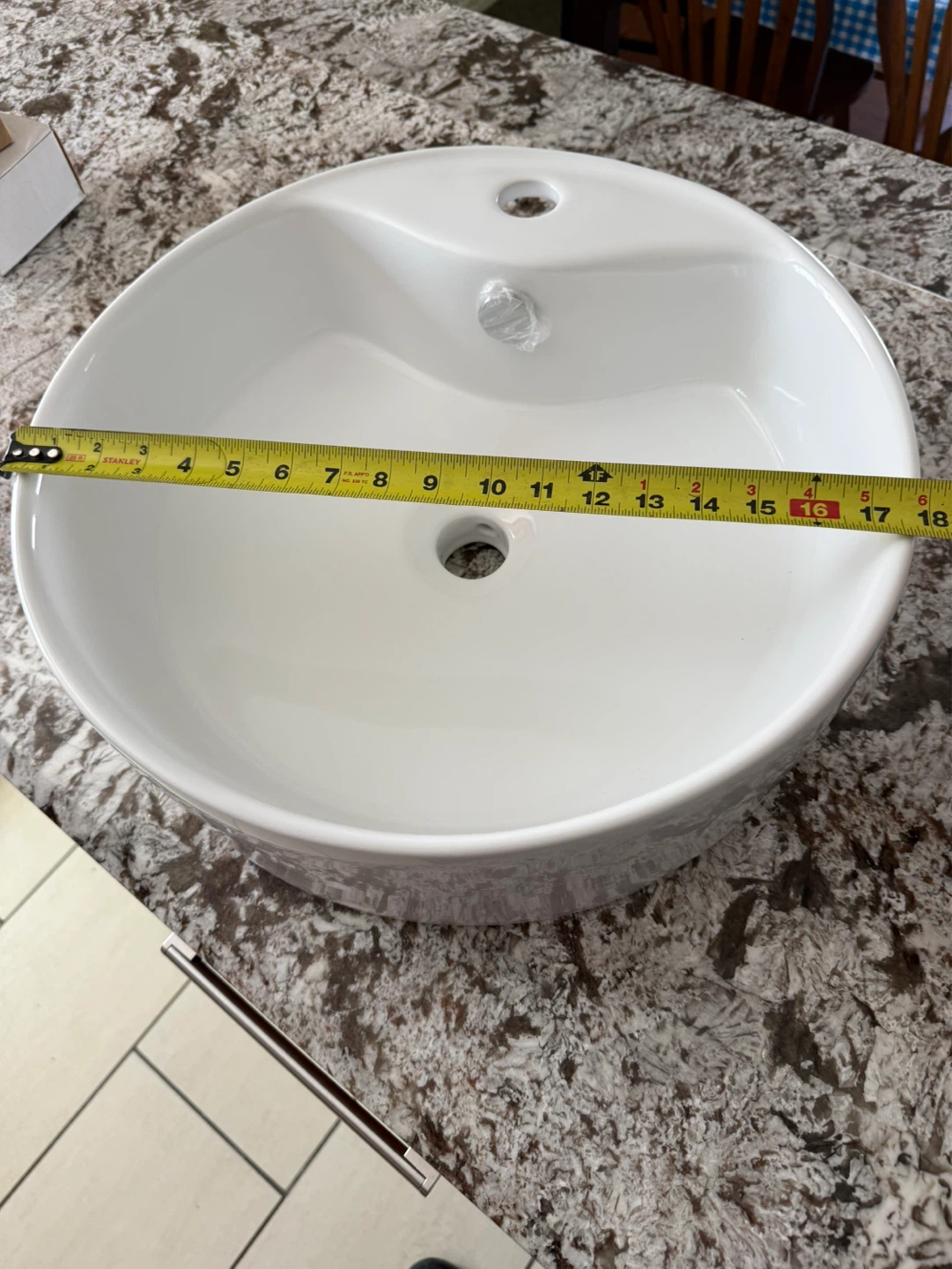 White Ceramic Vessel Bathroom Sink - photo 2