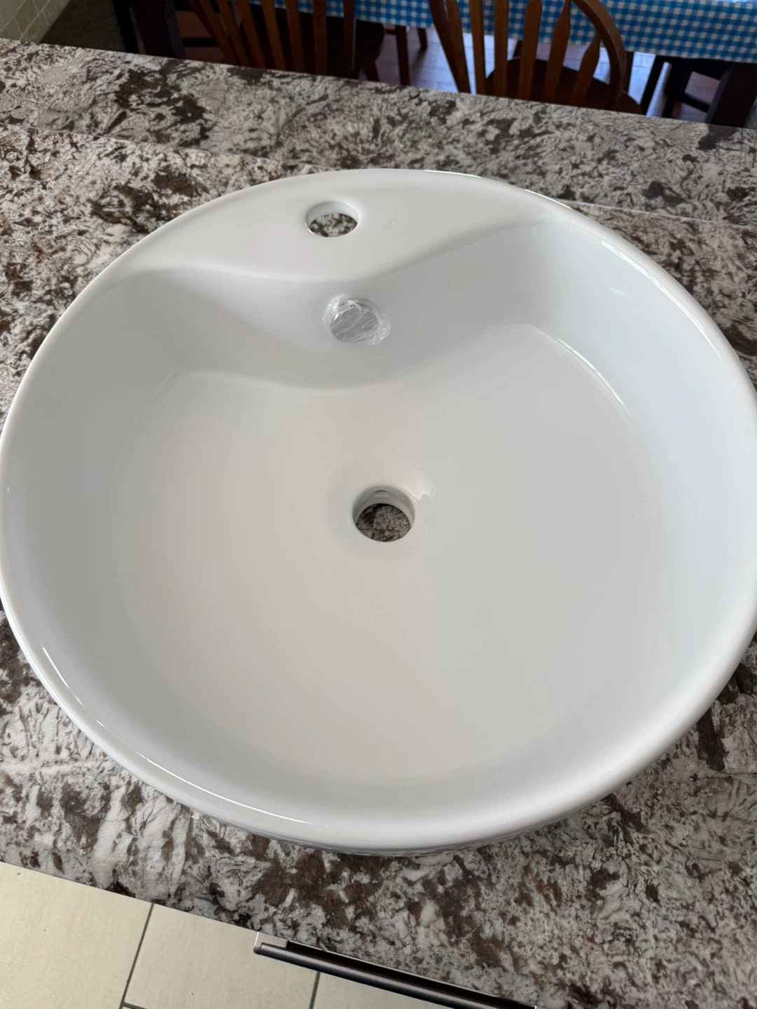 White Ceramic Vessel Bathroom Sink